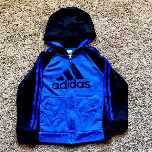 Adidas zip up sweater with hoodie